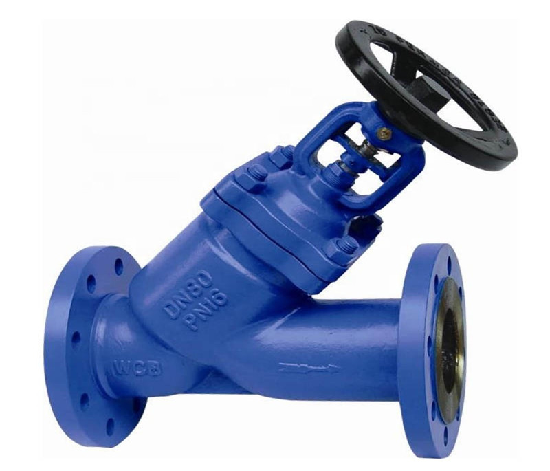 Din standard bellows seal ptfe lined cast iron globe valve for steam