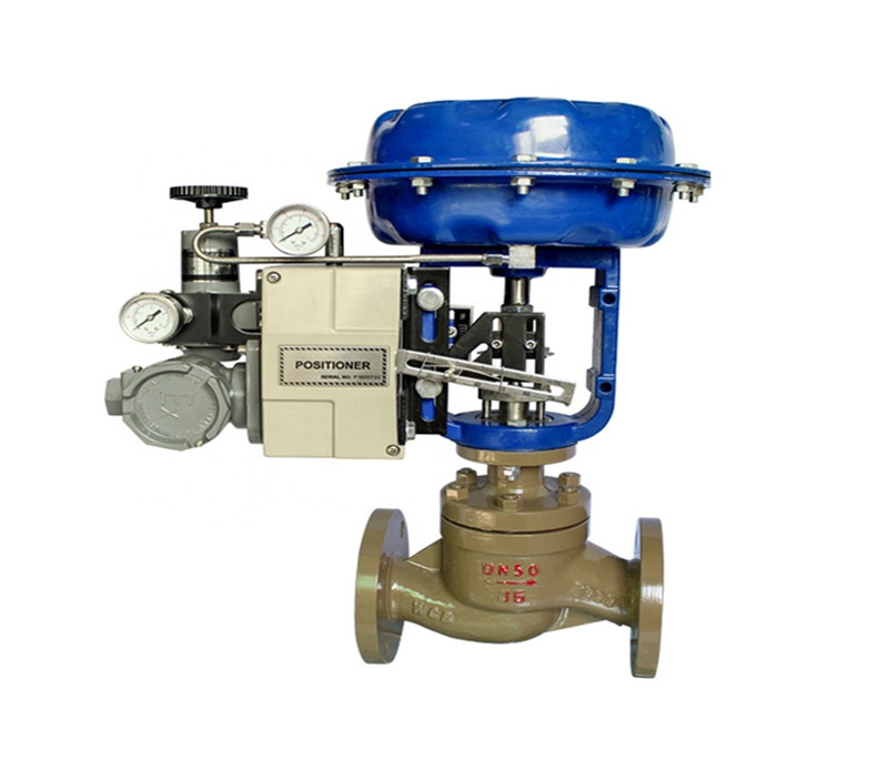 Pneumatic Globe Valve Single Seat Pneumatic Steam Control Valve with Positioner